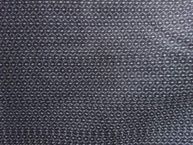 JAPANESE KIMONO / ANTIQUE MENS ENSEMBLE KIMONO / SILK / DORO OSHIMA TSUMUGI / WOVEN KIKKO KASURI PATTERN